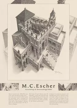 Пазл из 500 деталей Rise and Fall MCEscher (1960) (38х53см)