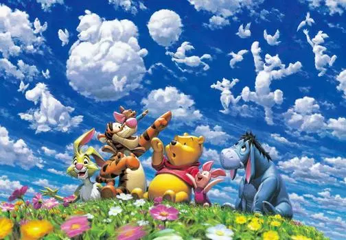Пазл из 500 деталей Винни-Пух Blue Sky Fantasy Tight Series [Чисто белый] (25x36см)