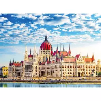 Пазл из 500 деталей - Здание парламента на Дунае, популярная корейская головоломка
