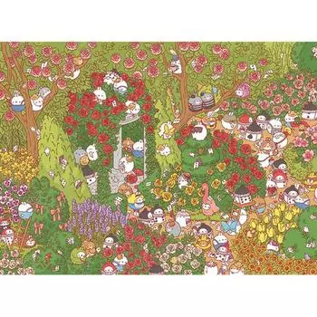 Пазл из 800 деталей - Сад Моланг (Мини), популярная корейская головоломка
