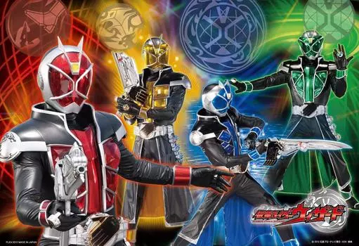 Пазл Kamen Rider Wizard, 40 деталей. Великолепная детская трансформация Kamen Rider Wizard! МК-40-930