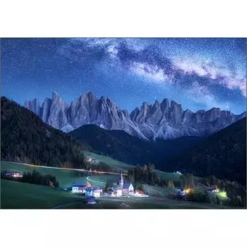 Пазл Korea Doromitty s Starry Night Jigsaw Puzzle 3218, 2000 деталей, разные цвета Пазл, Детские игры, Развивающие игрушки