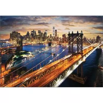 Пазл Korea Manhattan s beautiful Sunset 3206, 2000 деталей, разные цвета, 2000 деталей Пазл, Детские игры, Развивающие игрушки