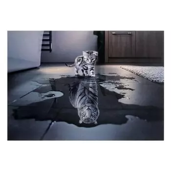 Пазл Кот Тигр Кот CAT 1000 деталей Белый тигр животное животное развивающая игрушка обучающая [AiO JAPAN]