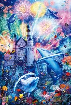 Пазл Lassen Sparkling Festival, 1053 элемента, супермаленький элемент x [Светящийся пазл] (26 38см)