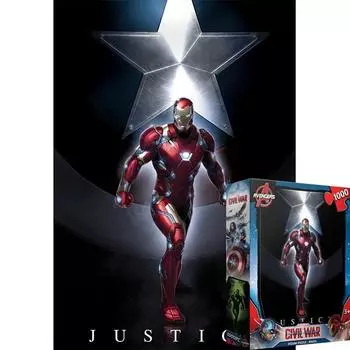 Пазл Life Avengers Iron Man Jigsaw Puzzle Luminous PLM1005, 1000 деталей, разные цвета Пазл, Детские игры, Развивающие игрушки
