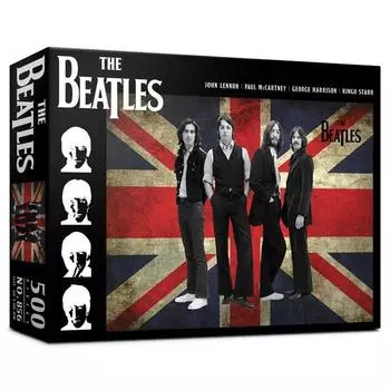 Пазл Life Beatles Union Jack Jigsaw Puzzle PL856, 500 деталей, разные цвета, 500 деталей Пазл, Детские игры, Развивающие игрушки