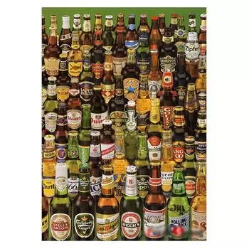 Пазл Life Beer Collection, 51x73,5см, 1 деталь Пазл, Детские игры, Развивающие игрушки