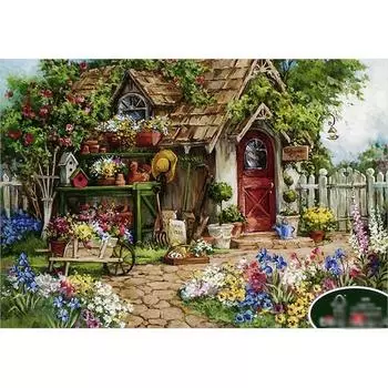 Пазл Life Flower Garden Picture Puzzle 38 x 52см 500 деталей, 1 штука, 500 деталей Пазл, Детские игры, Развивающие игрушки 1ea