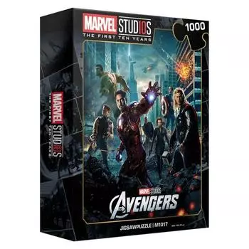 Пазл Life Marvel 10th Anniversary Jigsaw Puzzle Avengers 1 M1017, 1000 деталей, разные цвета Пазл, Детские игры, Развивающие игрушки