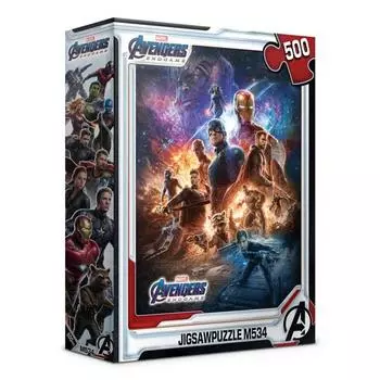 Пазл Life Marvel Avengers Endgame 1 Jigsaw Puzzle PLM534, 500 деталей, разные цвета Пазл, Детские игры, Развивающие игрушки