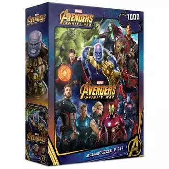 Пазл Life Marvel Avengers Infinity War Jigsaw Puzzle M1037, 1000 деталей, разные цвета Пазл, Детские игры, Развивающие игрушки