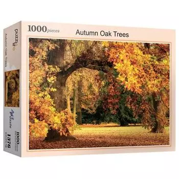 Пазл Life Oak Tree s Autumn Jigsaw Puzzle PL1376, 1000 деталей, разные цвета, 1000 деталей Пазл, Детские игры, Развивающие игрушки