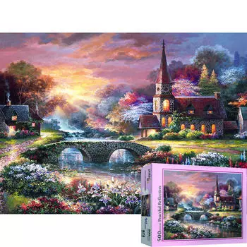 Пазл Life Serenity Sunset Jigsaw Puzzle PL875, 500 деталей, разные цвета Пазл, Детские игры, Развивающие игрушки