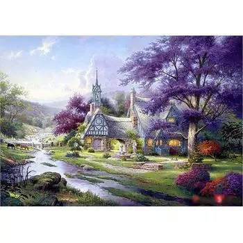 Пазл Life Suburban Clock Tower, 38х52см, 500 деталей Пазл, Детские игры, Развивающие игрушки