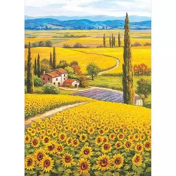 Пазл Life Sunflower Plain Jigsaw Puzzle PL707, 500 деталей, разные цвета, 500 деталей Пазл, Детские игры, Развивающие игрушки