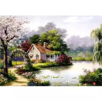 Пазл Life Tree Shade Shelter Picture Puzzle 500 Pieces, корейские популярные пазлы