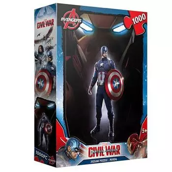 Пазл Marvel Civil War Jigsor Light M1006, 1000 деталей, разноцветныеПопулярные корейские куклы и игрушки