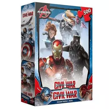Пазл Marvel Civil War M506, 500 деталей, разные цвета Пазл, Детские игры, Развивающие игрушки