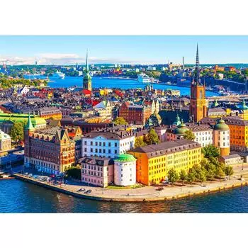 Пазл MISITU 1000 элементов пазл Пейзаж Город Портовый город Зарубежный Швеция Стокгольм Подарок День рождения Рождество Стильный интерьер x 70 (50 см)