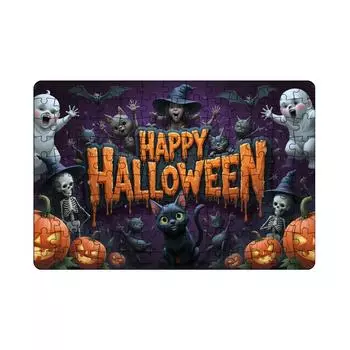 Пазл на Хэллоуин – Пазл для семейных посиделок для украшения дома и досуга One Size