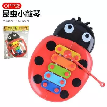 Пазл Насекомые Играют на Пианино, Музыкальное Восьмитоновое Пианино для Раннего Развития Младенцев, Детские Ударные Инструменты