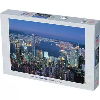 Пазл «Ночь Гонконга» TMX-200-013, разные цвета, 2000 деталей Пазл, Детские игры, Развивающие игрушки