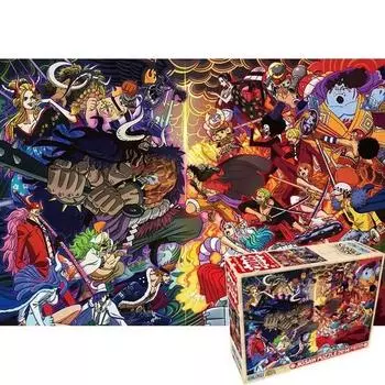 Пазл One Piece 2014 Piece Four Emperor Kaido vs Five Emperor Luffy Mini Size, популярные корейские головоломки