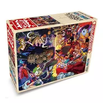 Пазл One Piece 500 деталей Четыре Хуан Кайдо против Пяти Хуан Луффи, популярные корейские головоломки, анимационные головоломки Kaido vs Luffy
