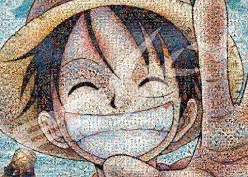 Пазл One Piece Luffy из 2000 деталей Мозаичное искусство (73х102см) 2000-107
