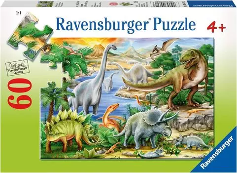 Пазл Ravensburger 09621 3 Age of Dinosaurs 60 деталей