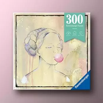 Пазл Ravensburger из 300 деталей Pink Bubble Gum, популярная корейская настольная игра