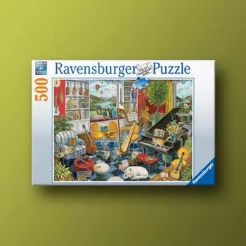 Пазл Ravensburger из 500 деталей Green Music Room, популярная корейская настольная игра