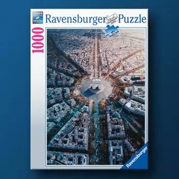 Пазл Ravensburger с видом на Париж из 1000 деталей, популярная корейская настольная игра