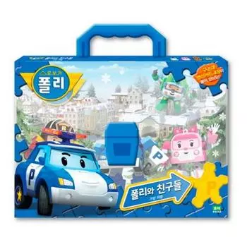 Пазл Robocar Poli Polly and Friends Bag, 94 детали, 1 комплект, популярные корейские пазлы