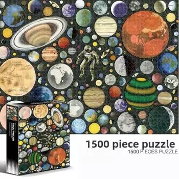 Пазл с домиками для птиц и всемирно известными плоскими картинами для подарка подросткам Astronaut