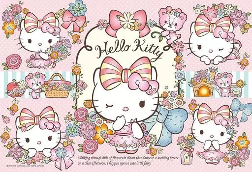 Пазл Sanrio из 300 элементов Цветочная лента (26x38см)