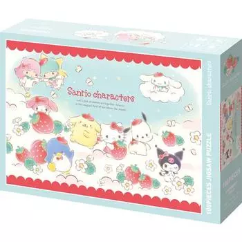 Пазл Sanrio Персонажи Клубничное небо SAN-K100-023, 100 деталей, разные цвета