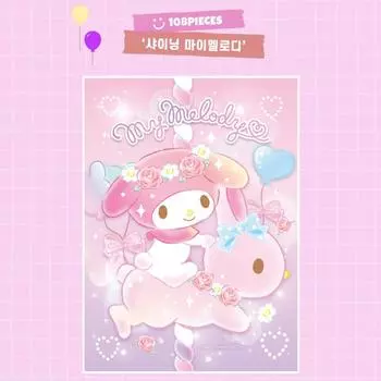 Пазл Sanrio Персонажи, сияющие моей мелодией, 108 шт. Детские развивающие игрушки, популярные головоломки в Корее