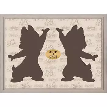 Пазл-силуэт Yanoman Эксклюзивная рамка Disney Chip Dale Эксклюзивное узорчатое крепление Украшение с печатью Включено УФ-защитное покрытие ячейки Включает подвешивание