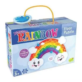 Пазл Space 27 Rainbow Floor для детей старше 3 лет, 1, 35 деталей, Лучший пазл для малышей в Корее