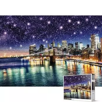 Пазл Sun&Tree Starlight Brooklyn Bridge HP1018, 1000 деталей, разные цвета