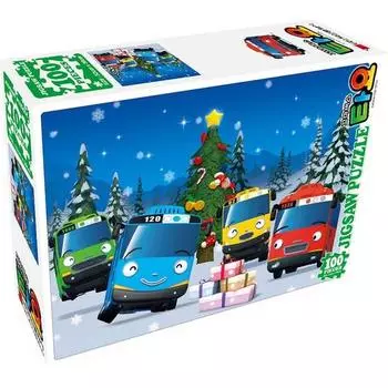 Пазл Tayo Christmas Eve Large Piece Jigsaw Puzzle HS100-204 от Haksan Cultural Company, популярные корейские пазлы