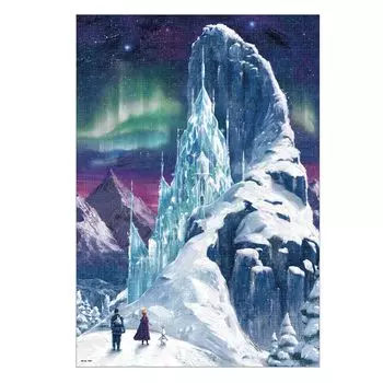 Пазл Tenyo 1000 элементов Disney Ice Palace (замороженный) [Витражное искусство] (51,2x73,7см)
