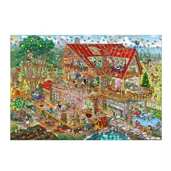Пазл Tenyo 1000 элементов Disney Lively Log House (Микки и друзья) (51х73,5см)