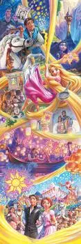 Пазл Tenyo из 456 деталей Stained Art Gyutto Series с картой Disney Rapunzel Story [Сделано в Японии] (18,5x55,5см) ДГ-456-728