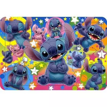 Пазл Tenyo Stitch Happy Day TY-DC-60-101, 1, 60 Peace, Лучший пазл для малышей в Корее