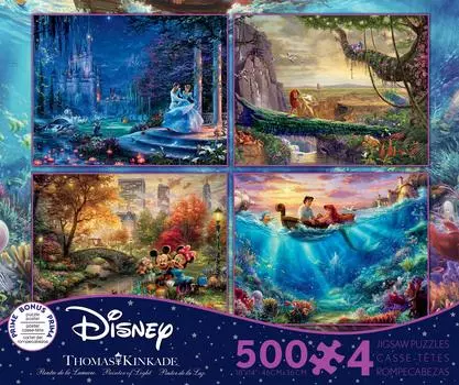 Пазл Томас Кинкейд Disney Collection Multipack 500 деталей в каждой 4-в-1