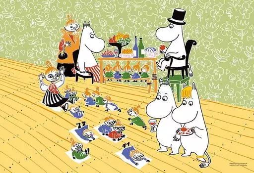 Пазл Yanoman 1000 элементов MOOMIN Lively Dining Table Compact Piece (26x38см)