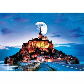 Пазл Замок Мон-Сен-Мишель AL3002, 1000 деталей, разные цвета